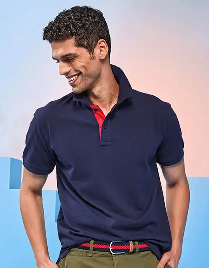 Men´s Classic Fit Contrast Polo – Artikelnummer AQ012