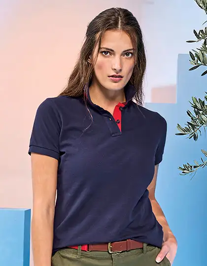Women´s Classic Fit Contrast Polo – Artikelnummer AQ022