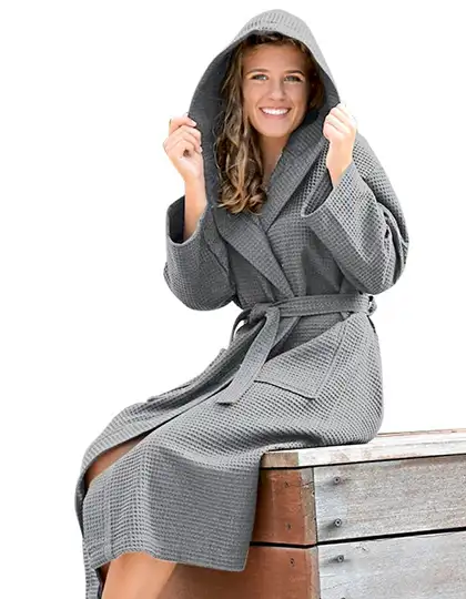 Robezz® Waffle Bathrobe With Hood – Artikelnummer AR028