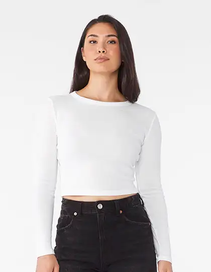 Women´s Micro Rib Long Sleeve Baby Tee – Artikelnummer BL1501