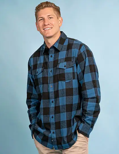 Woven Plaid Flannel Shirt – Artikelnummer BU8210
