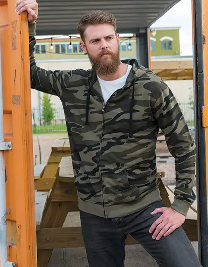 Full Zip Camo Hooded Sweat Jacket – Artikelnummer BU8615