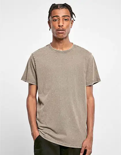 Acid Washed Round Neck Tee – Artikelnummer BY190