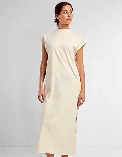 Ladies Long Extended Shoulder Dress – Artikelnummer BY302