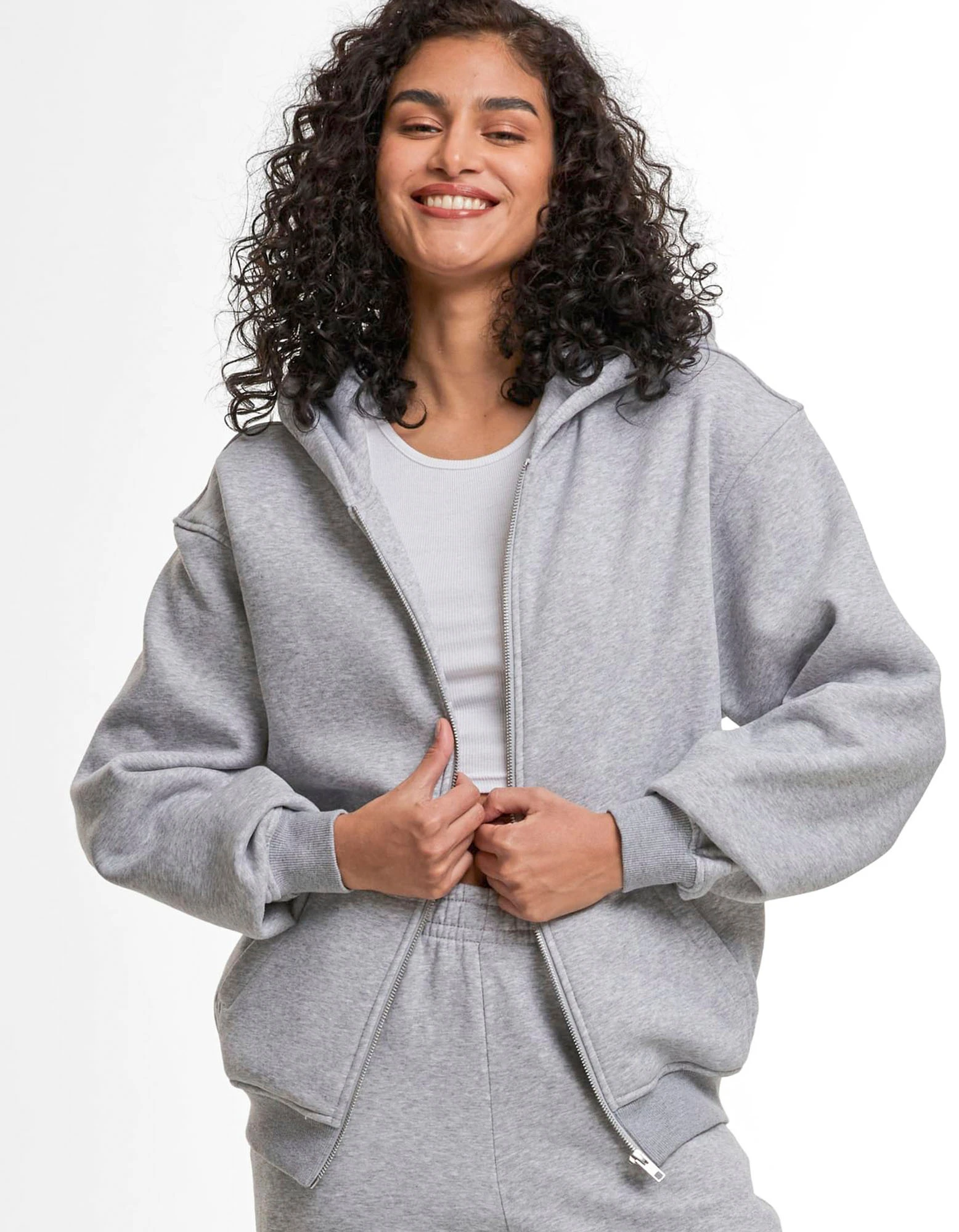 Ladies Loose Fit Zip Hoody – Artikelnummer BY445