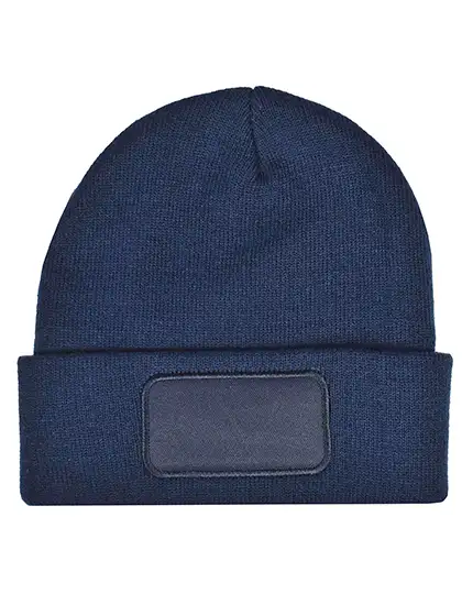 rPET Beanie mit Label – Artikelnummer C1449
