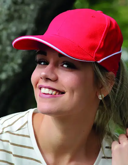 Cap White-Stripe – Artikelnummer C616S