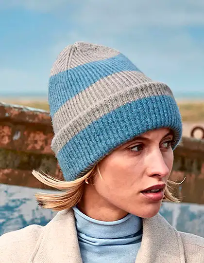 Colour Block Beanie – Artikelnummer CB391R