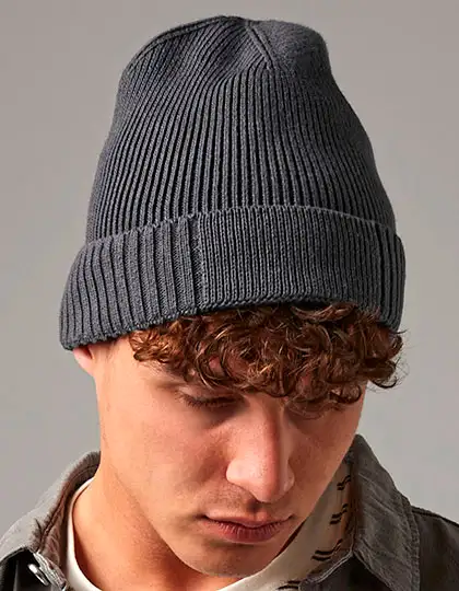 Organic Cotton Engineered Patch Beanie – Artikelnummer CB438N