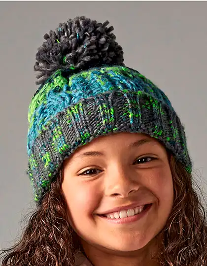 Junior Corkscrew Pom Pom Beanie – Artikelnummer CB486b
