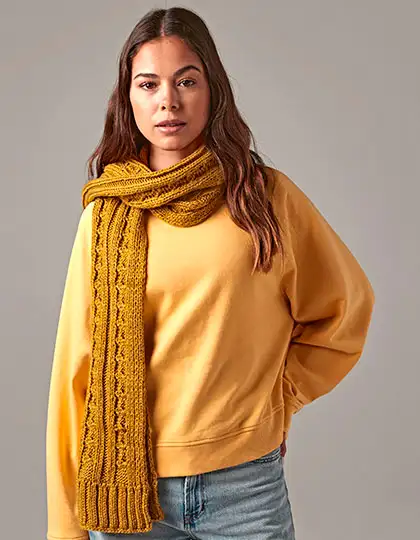 Cable Knit Melange Scarf – Artikelnummer CB499