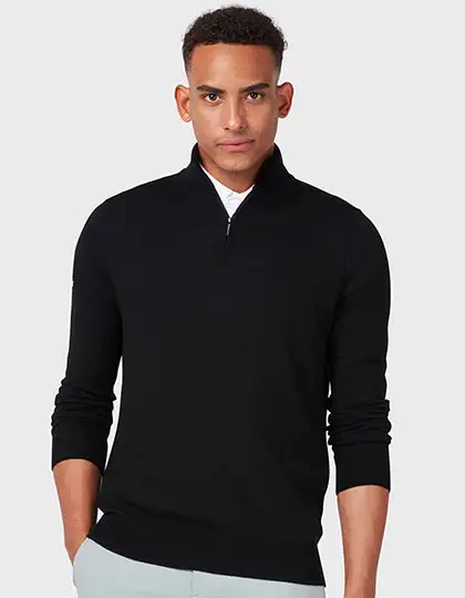 Men´s 1/4 Zipped Merino Sweater – Artikelnummer CW351