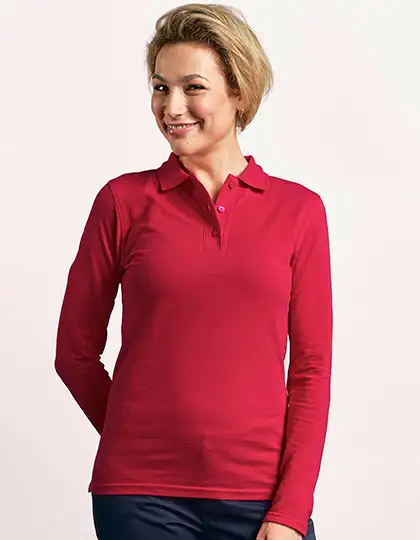 Women´s Heavy Polo Long Sleeve – Artikelnummer E4605