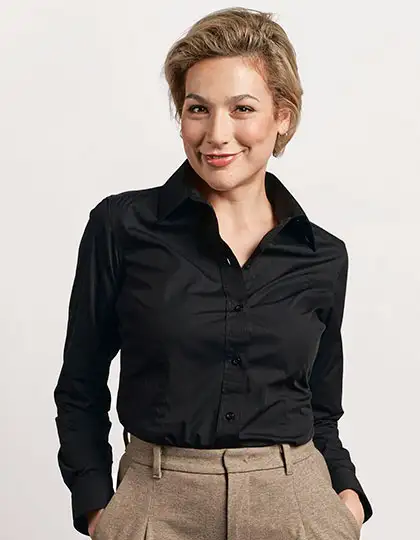 Women´s Poplin Shirt Long Sleeve – Artikelnummer E6315