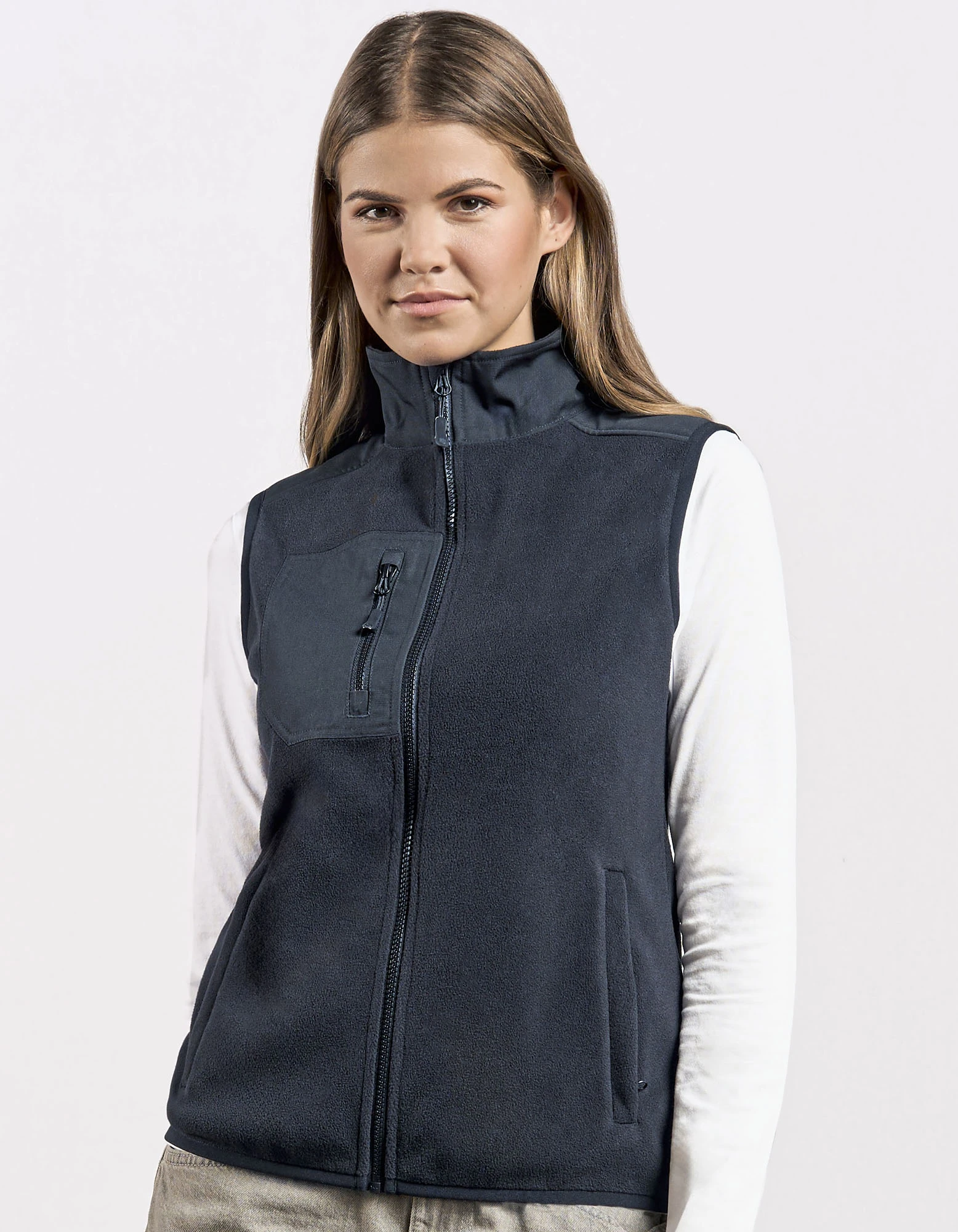 Women´s Canvas Fleece Vest – Artikelnummer E7945