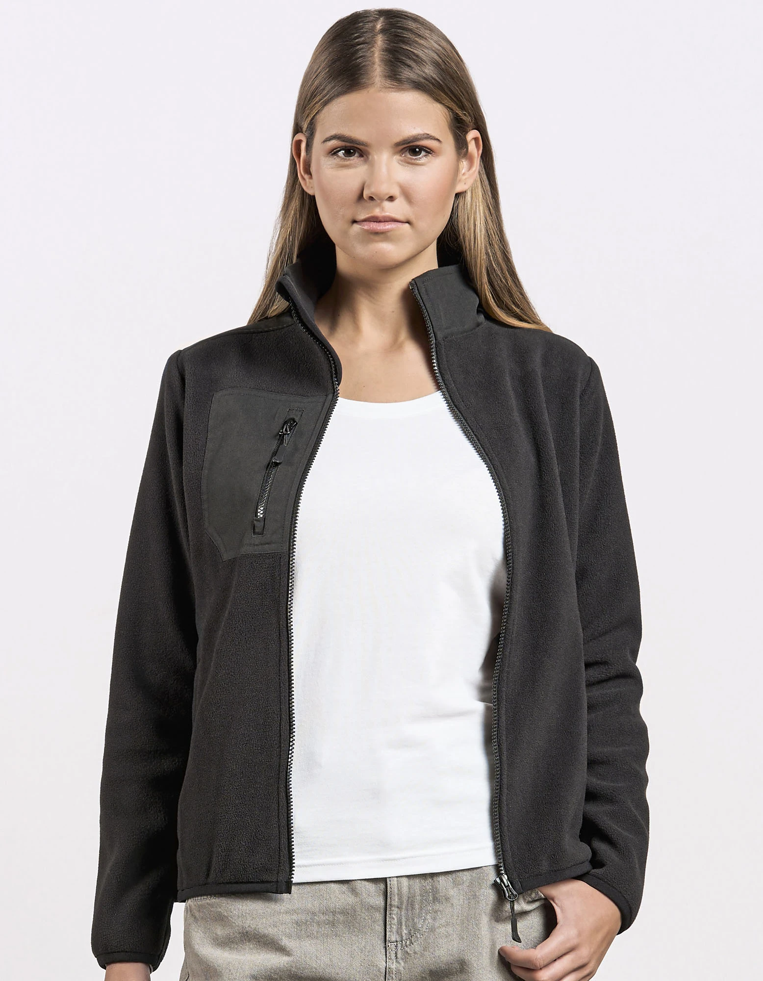 Women´s Canvas Fleece Jacket – Artikelnummer E7955