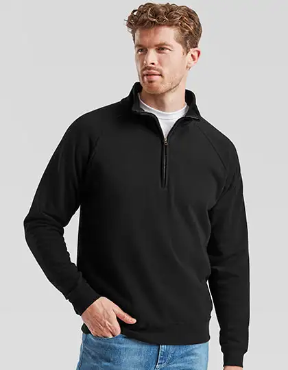 Classic Zip Neck Sweat – Artikelnummer F382N