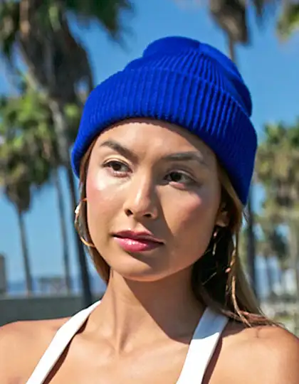 Recycled Yarn Ribbed Knit Beanie – Artikelnummer FX1504RY