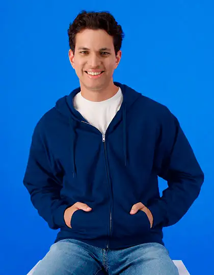 Softstyle® Midweight Fleece Adult Full Zip Hooded Sweatshirt – Artikelnummer GSF600