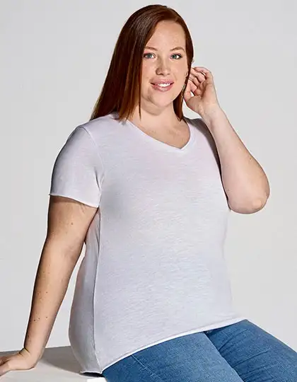 Ladies´ Curves Slub T-Shirt – Artikelnummer JHK603