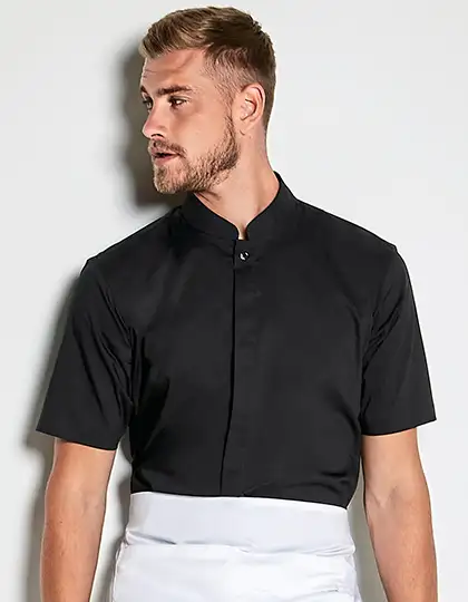 Men´s Tailored Fit Mandarin Collar Shirt Short Sleeve – Artikelnummer K122