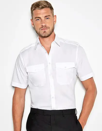 Men´s Tailored Fit Pilot Shirt Short Sleeve – Artikelnummer K133