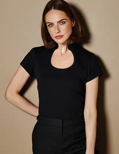 Women`s Regular Fit Keyhole Neck Top – Artikelnummer K755