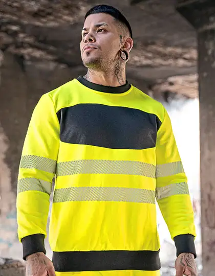 EOS Hi-Vis Workwear Sweatshirt With Printing Area – Artikelnummer KX1001