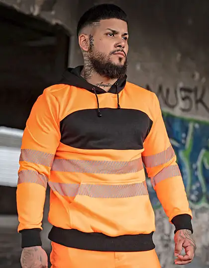 EOS Hi-Vis Workwear Hoody With Printing Area – Artikelnummer KX1002