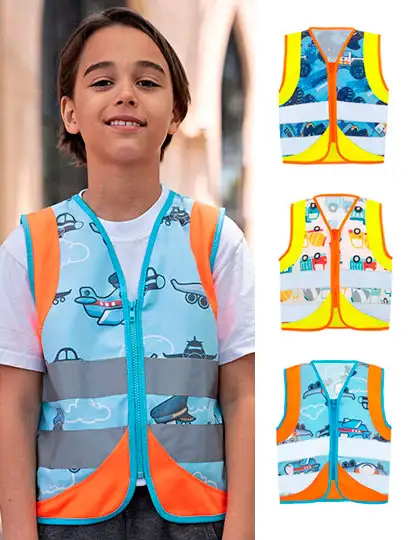 Children´s Safety Vest Action Vehicle Fun CO² Neutral – Artikelnummer KX123K