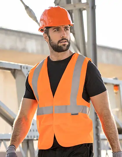 Hi-Vis Safety Vest With 3 Reflective Stripes Bremen – Artikelnummer KX141