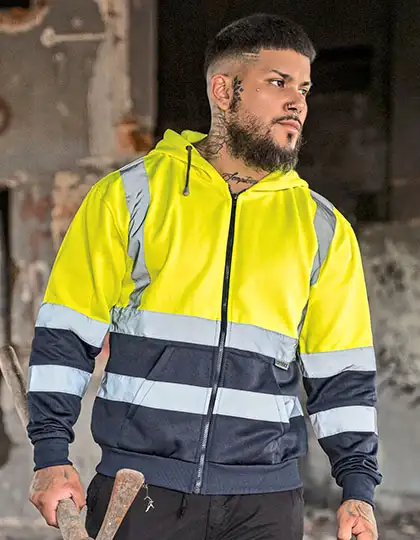 Hi-Vis Workwear Hooded Sweat-Jacket Galway – Artikelnummer KX422