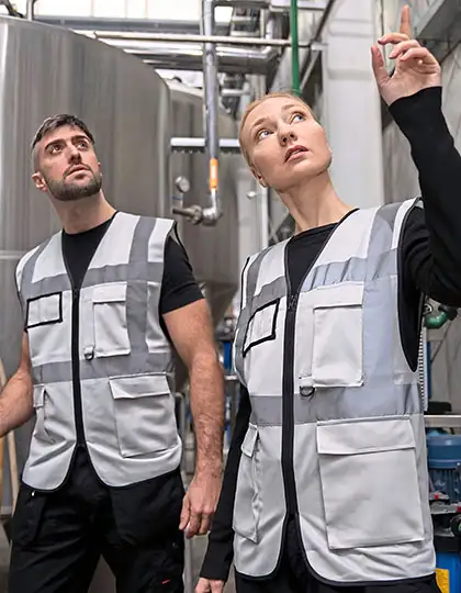 CO² Neutral Multifunctional Executive Safety Vest Hamburg – Artikelnummer KX810