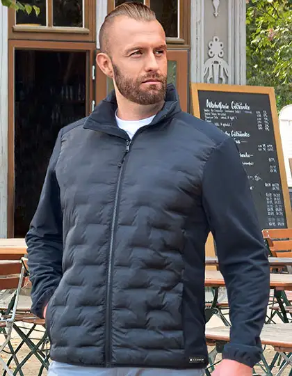 Herren Fleece-Hybrid Jacket – Artikelnummer KY154