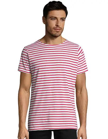 Men´s Round Neck Striped T-Shirt Miles – Artikelnummer L01398