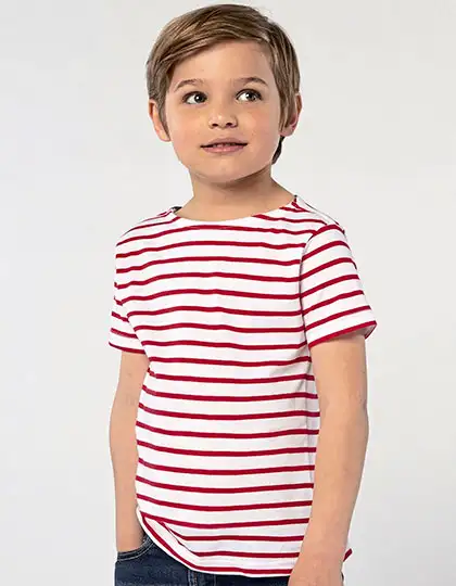 Kids´ Round Neck Striped T-Shirt Miles – Artikelnummer L01400