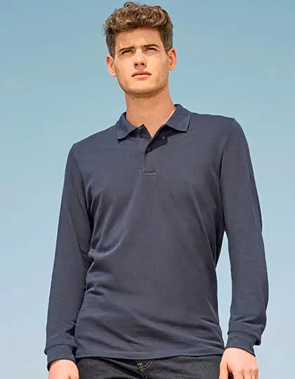 Men´s Long-Sleeve Piqué Polo Shirt Perfect – Artikelnummer L02087