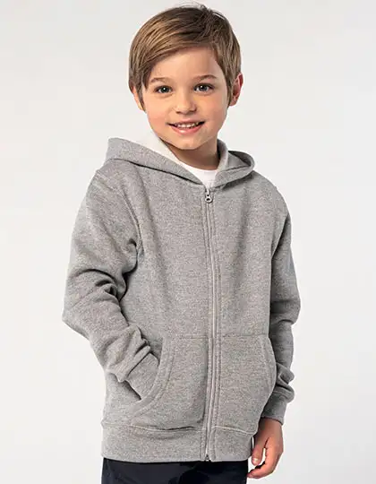 Kids´ Zip Hoodie Stone – Artikelnummer L02092