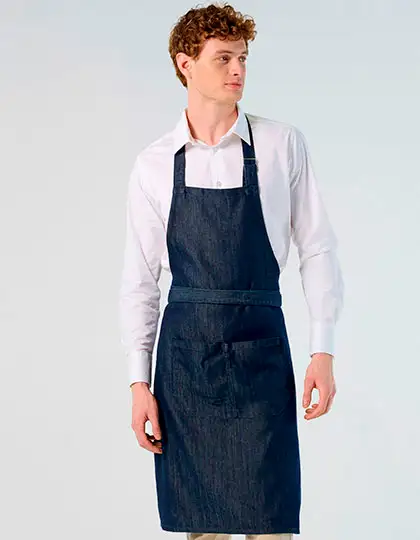 Denim Bib Apron Grant With Pocket – Artikelnummer L02104