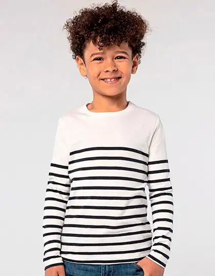 Kids´ Long Sleeve Striped T-Shirt Matelot – Artikelnummer L03101