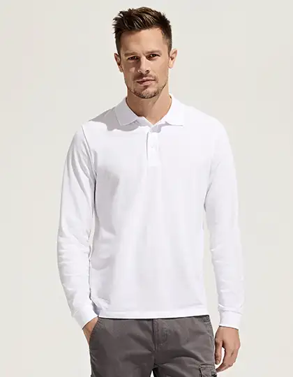 Unisex Long Sleeve Polycotton Polo Shirt – Artikelnummer L03983