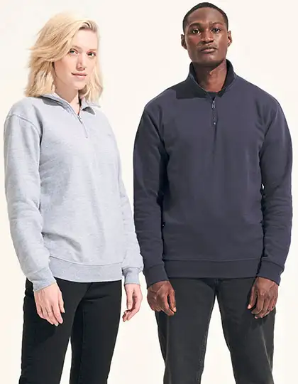 Unisex 1/4 Zip Sweatshirt Conrad – Artikelnummer L04234