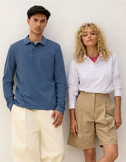 Unisex Pacific Polo Shirt Longsleeve – Artikelnummer L04441