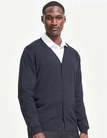 Men´s Golden V-Neck Knitted Cardigan – Artikelnummer L418