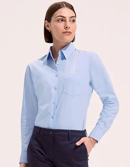 Popeline-Blouse Executive Long Sleeve – Artikelnummer L621