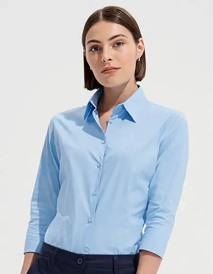 Women´s Stretch-3/4-Sleeve Blouse Effect – Artikelnummer L631