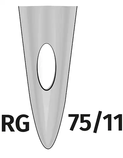 Nadeln 75er mit halbrunder Spitze für PR Maschinen (50 Stück) – Artikelnummer MD506