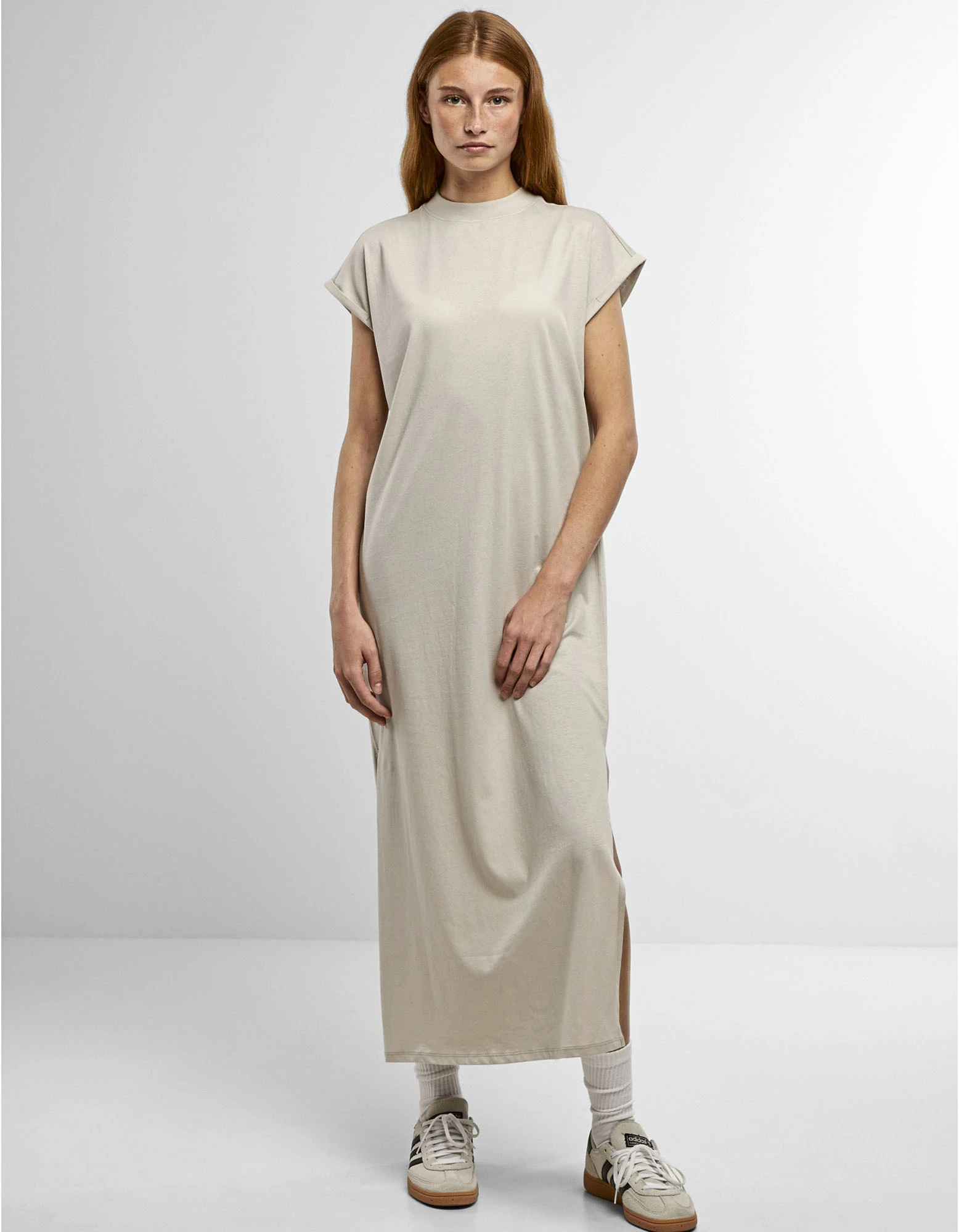 Ladies Long Extended Shoulder Dress – Artikelnummer NM045