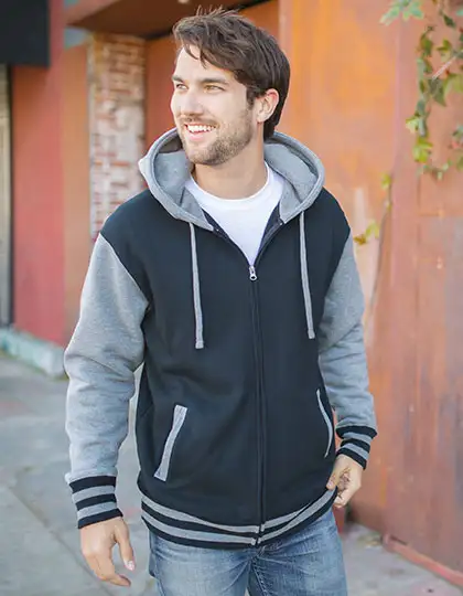 Unisex Heavyweight Varsity Zip Hood – Artikelnummer NP351