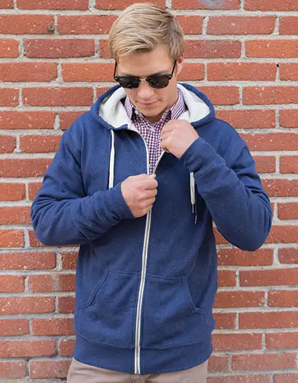 Unisex Sherpa Lined Zip Hooded Jacket – Artikelnummer NP352